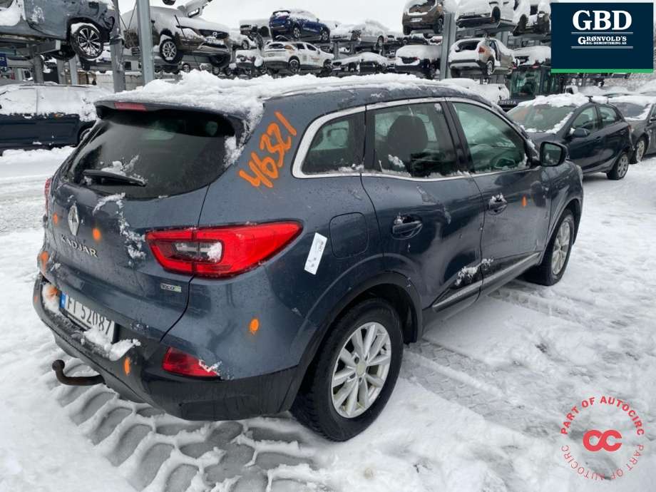 Renault Kadjar 2015-->> , Motorkode: K9K-646, Girkassekode: 320105732R