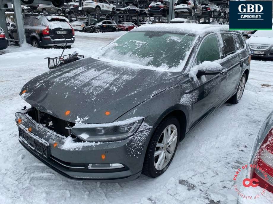VW Passat, 2015-2019 (B8, Fase 1) (B8) delebil , Motorkode: DCXA, Girkassekode: PKC