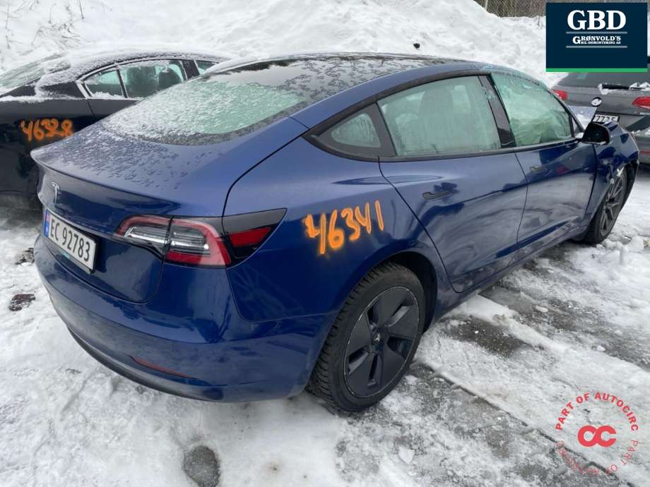 Tesla Model 3 2018-2023 (Fase 1) , Motorkode: 3D1, Girkassekode: 