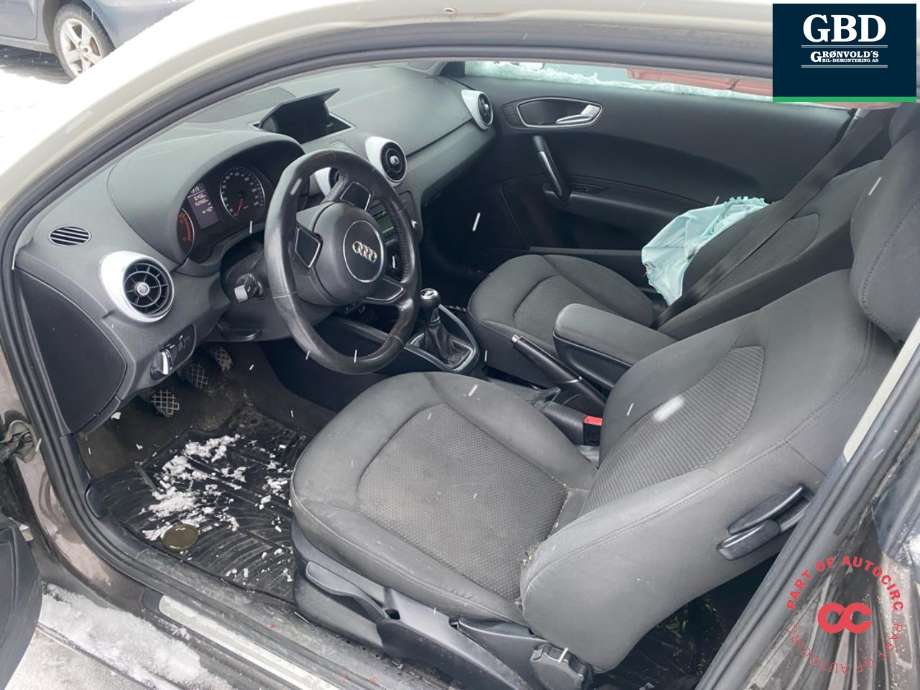 Audi A1 2010-2014 (Type I, Fase 1) , Motorkode: CAYC, Girkassekode: MDN