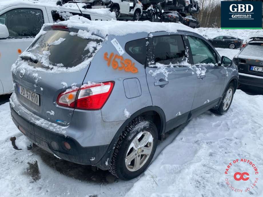 Nissan Qashqai 2010-2014 (Type I, Fase 2) , Motorkode: K9K, Girkassekode: 32010JD50A
