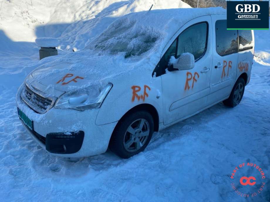 Peugeot Partner 2015-2019 (Type II, Fase 2) , Motorkode: BHY, Girkassekode: 16 122 418 80
