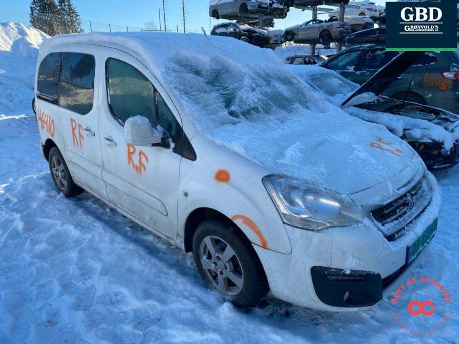 Peugeot Partner 2015-2019 (Type II, Fase 2) , Motorkode: BHY, Girkassekode: 16 122 418 80