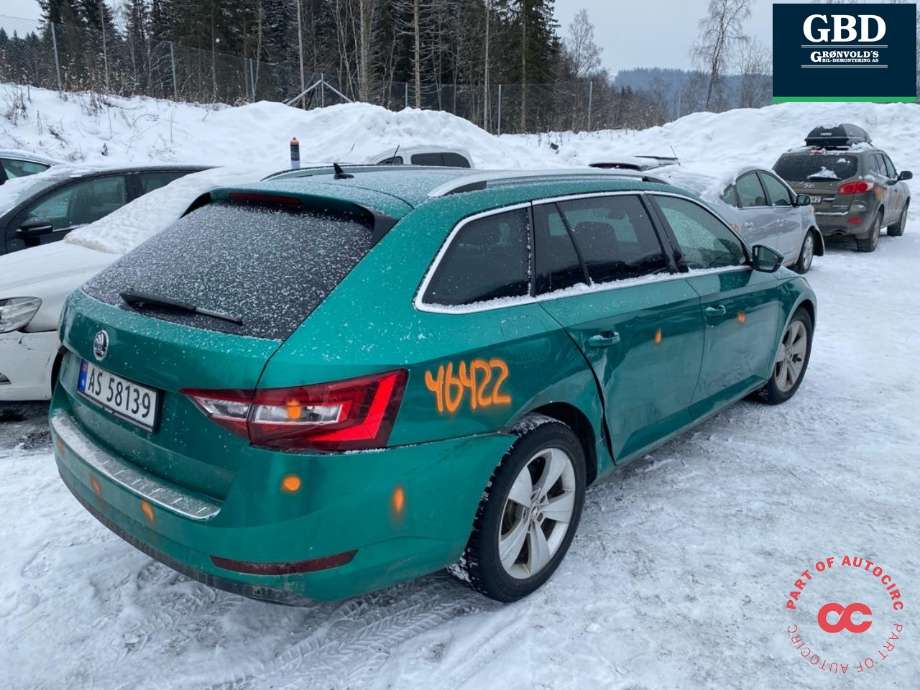 Škoda Superb 2015-->> (Type III) , Motorkode: DFHA, Girkassekode: TCX