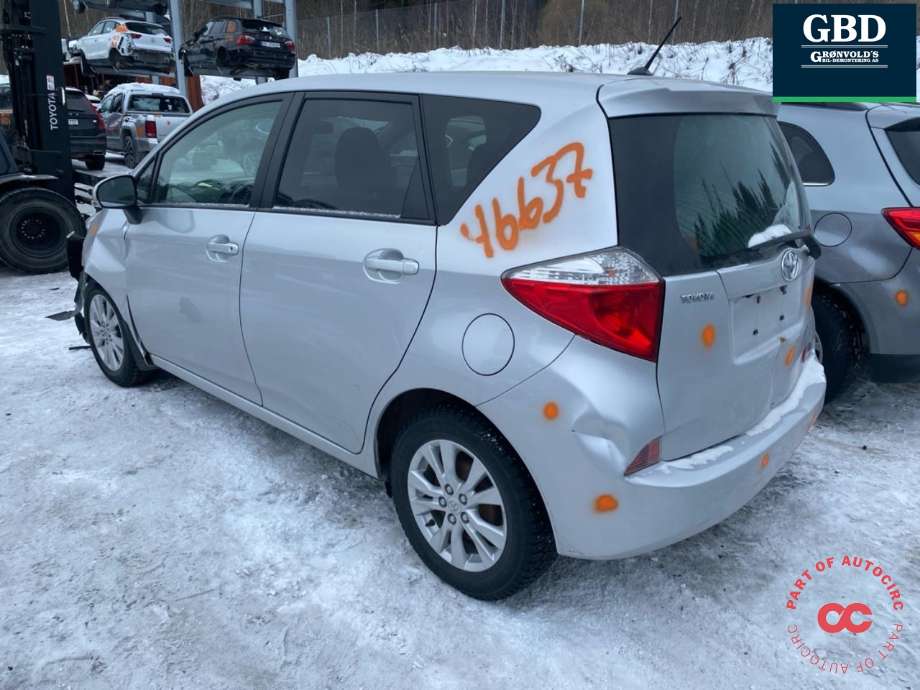 Toyota Verso-S 2011-2015 (COMBI) (COMBI), Motorkode: 1NR-FE, Girkassekode: 3040052230