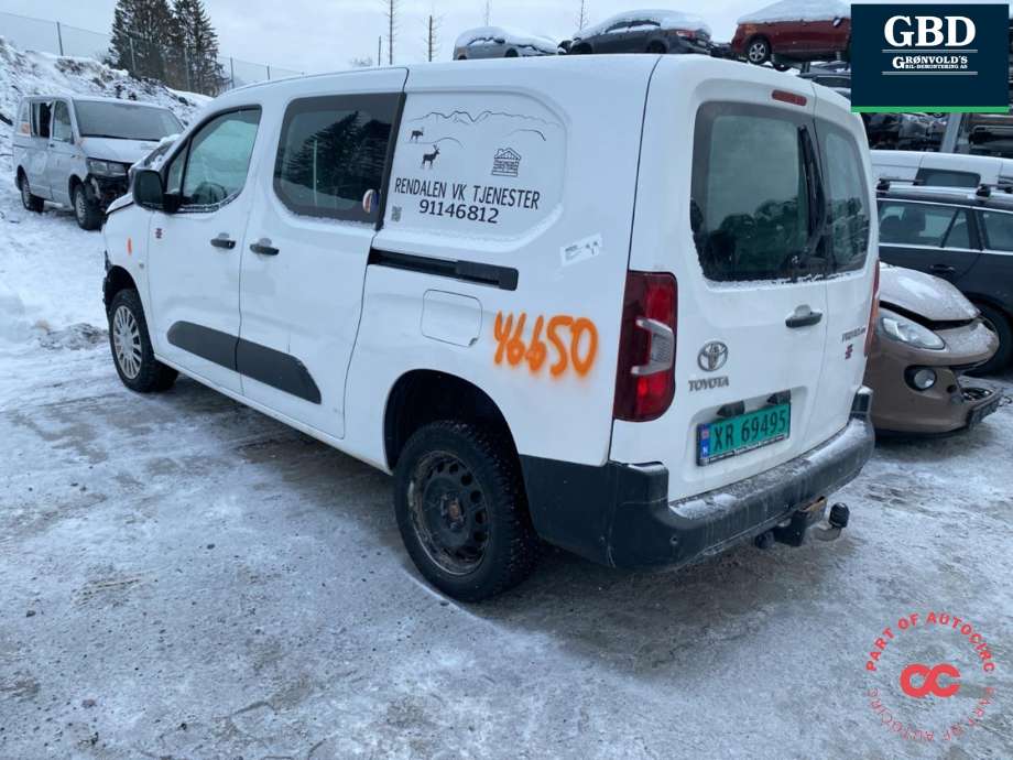 Toyota Proace 2016-->> (Type II) , Motorkode: YHZ, Girkassekode: SU001A4118
