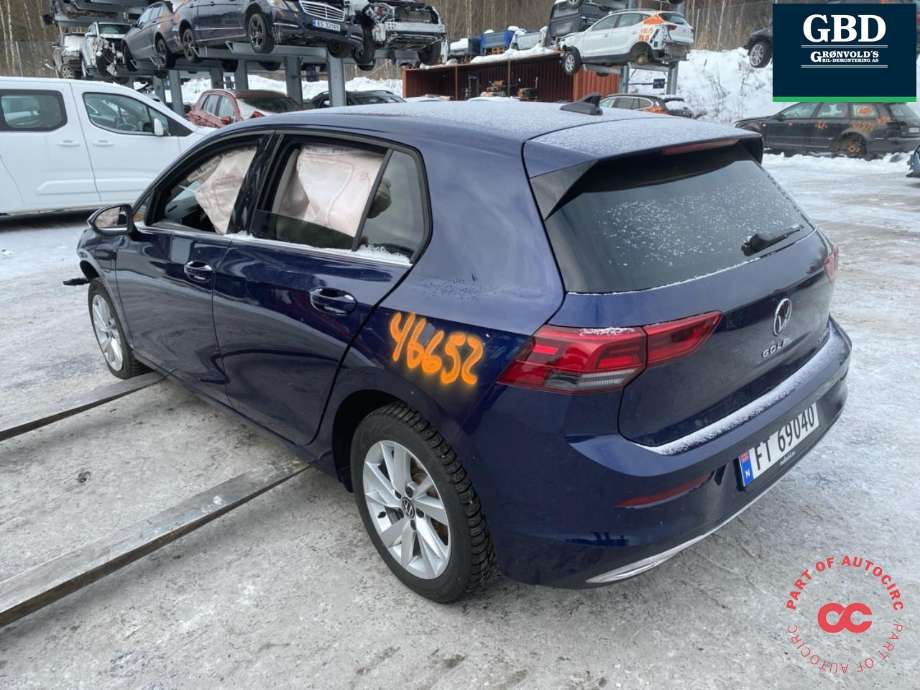 VW Golf VIII 2020-->> , Motorkode: DGEA, Girkassekode: TTT