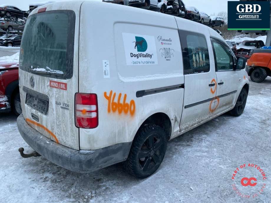 VW Caddy 2010-2015 (Type III, Fase 2) , Motorkode: CFHF, Girkassekode: NFQ