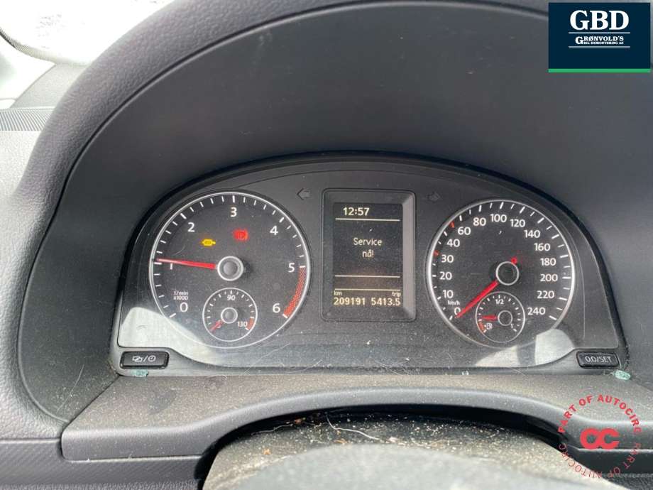 VW Caddy 2010-2015 (Type III, Fase 2) , Motorkode: CFHF, Girkassekode: NFQ