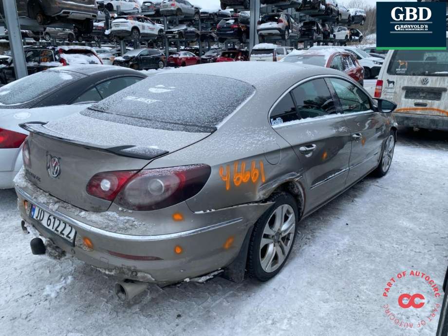 VW CC 2008-2012 (PASSAT CC) (PASSAT CC), Motorkode: CFGB, Girkassekode: NJD