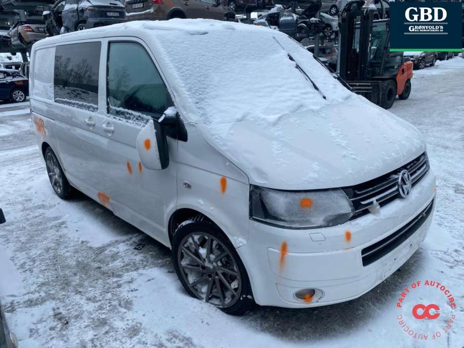 VW Transporter / Caravelle, 2009-2015 (T5, Fase 2) (T5) delebil , Motorkode: CFCA, Girkassekode: NTH