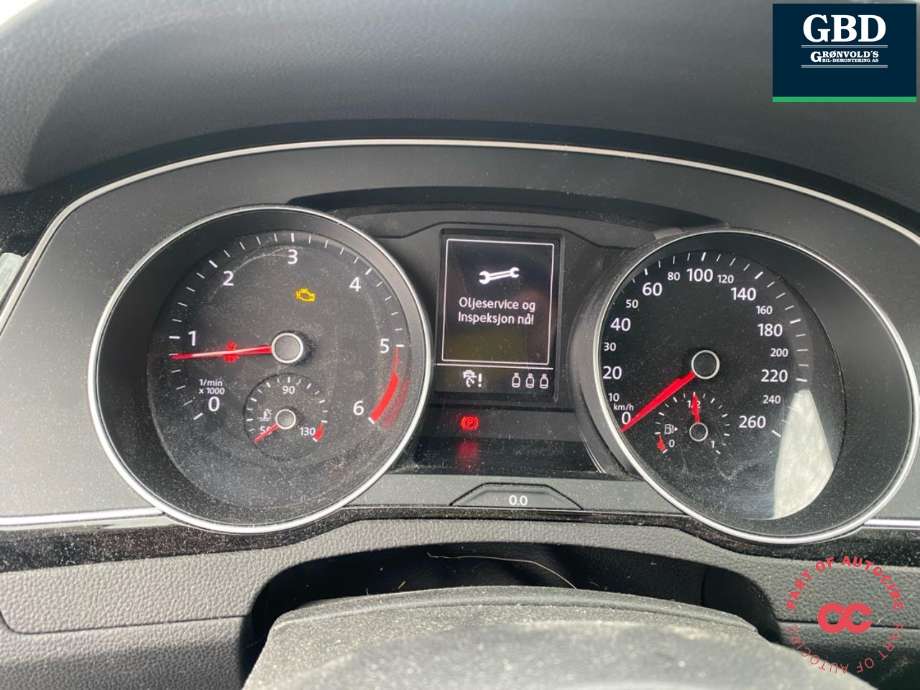 VW Passat 2015-2019 (Fase 1) (B8) (B8), Motorkode: DCXA, Girkassekode: REV