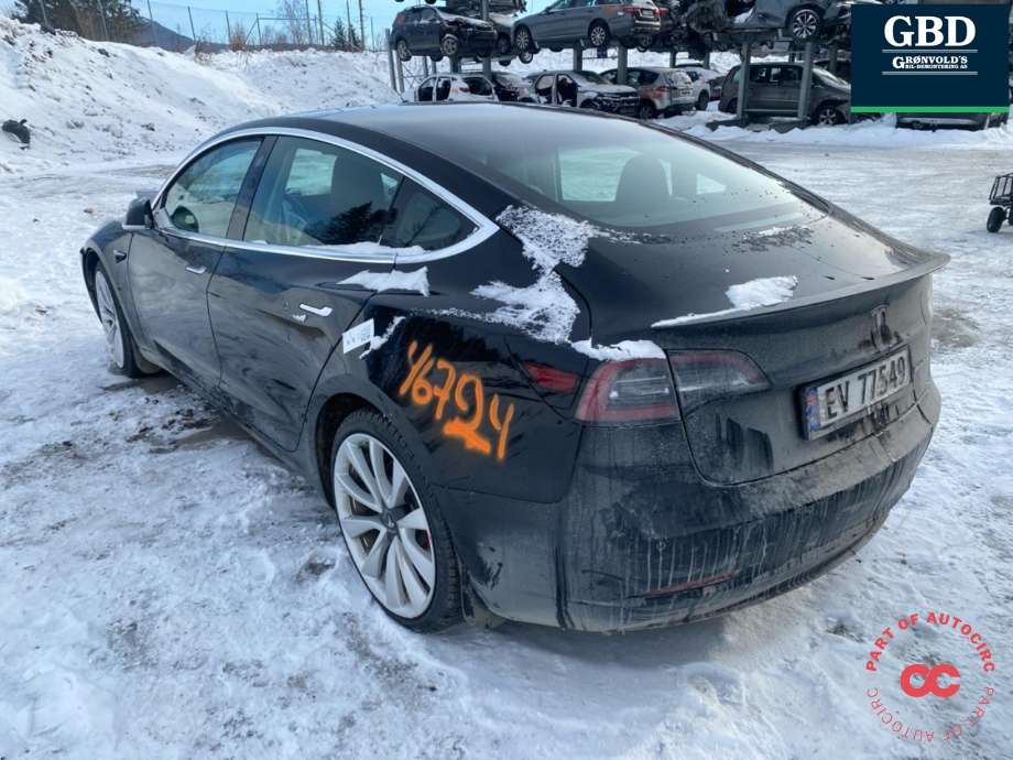 Tesla Model 3 2018-2023 (Fase 1) , Motorkode: 3D3, Girkassekode: 
