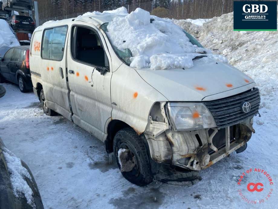 Toyota Hiace, 2007-2012 (Fase 3)  delebil , Motorkode: 2KD-FTV, Girkassekode: 3303026A60