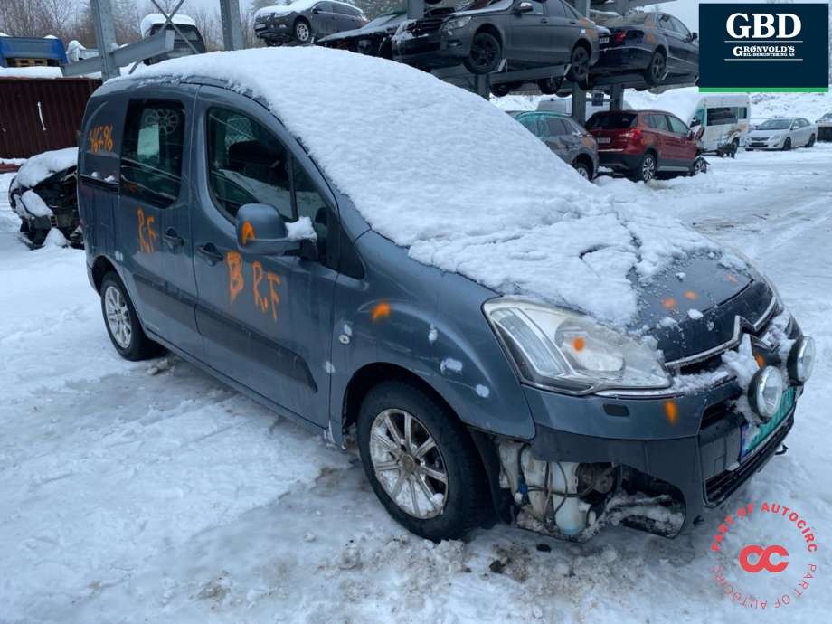 Citroën Berlingo, 2008-2015 (Type II, Fase 1)  delebil , Motorkode: 9HN, Girkassekode: 16 089 352 80