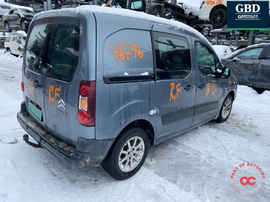 Citroën Berlingo 2008-2015 (Type II, Fase 1) , Motorkode: 9HN, Girkassekode: 16 089 352 80