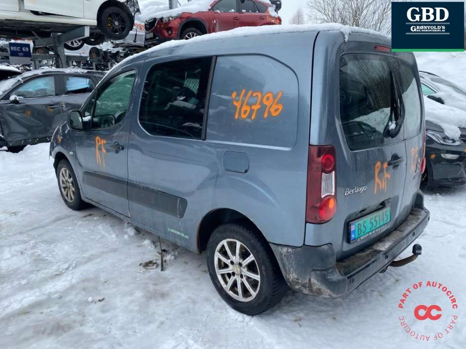 Citroën Berlingo 2008-2015 (Type II, Fase 1) , Motorkode: 9HN, Girkassekode: 16 089 352 80