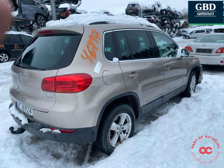 VW Tiguan 2011-2016 (Type I, Fase 2) , Motorkode: CFFB, Girkassekode: MYG