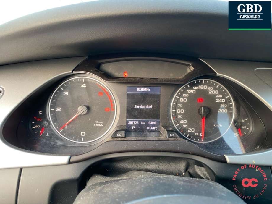 Audi A4 2007-2014 (Type IV) (B8) (B8), Motorkode: CAGA, Girkassekode: LLA