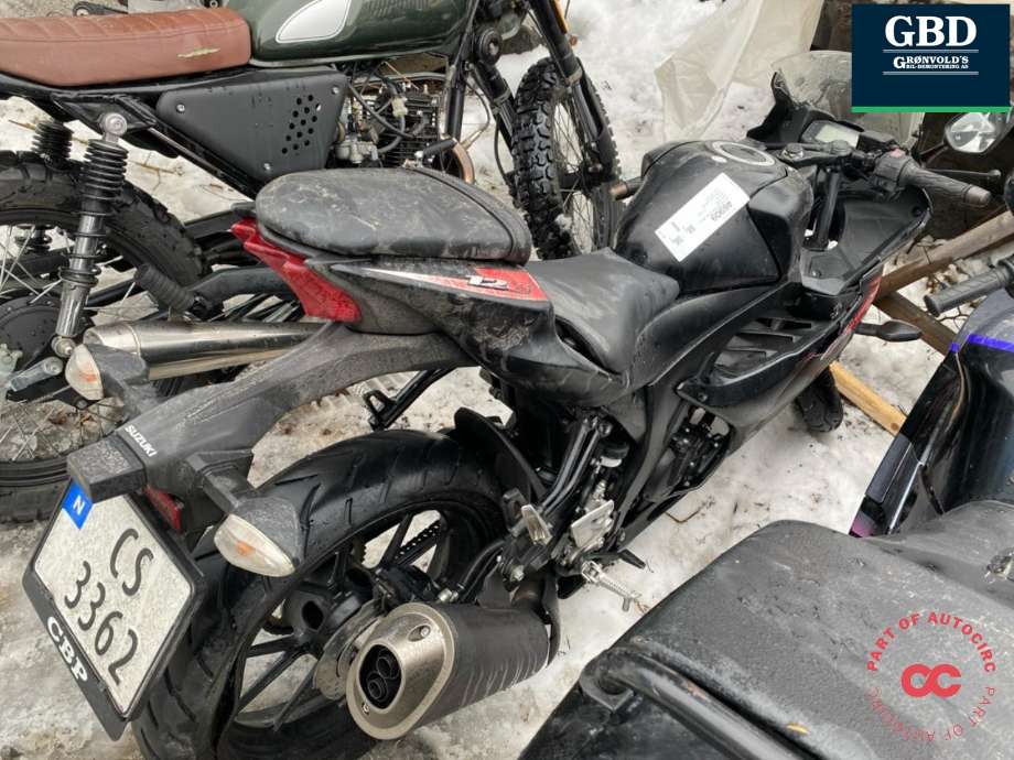 MC Suzuki GSX-R125 2017-->> , Motorkode: CFA1, Girkassekode: