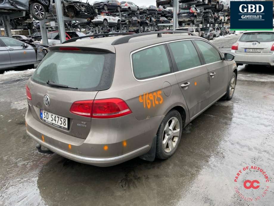 VW Passat 2011-2015 (B7) (B7), Motorkode: CAYC, Girkassekode: MYP