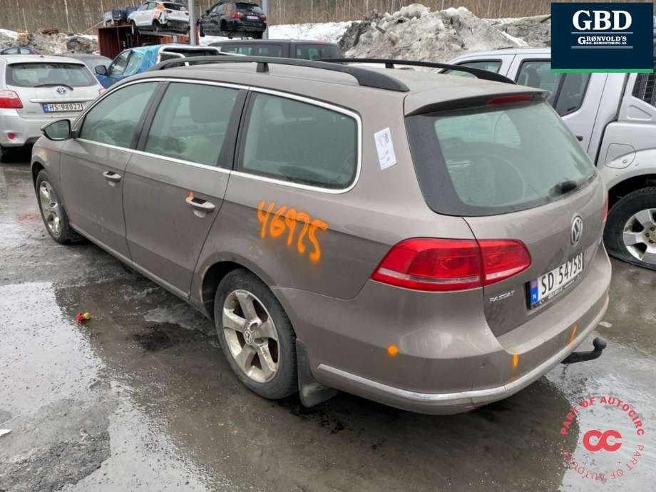 VW Passat 2011-2015 (B7) (B7), Motorkode: CAYC, Girkassekode: MYP