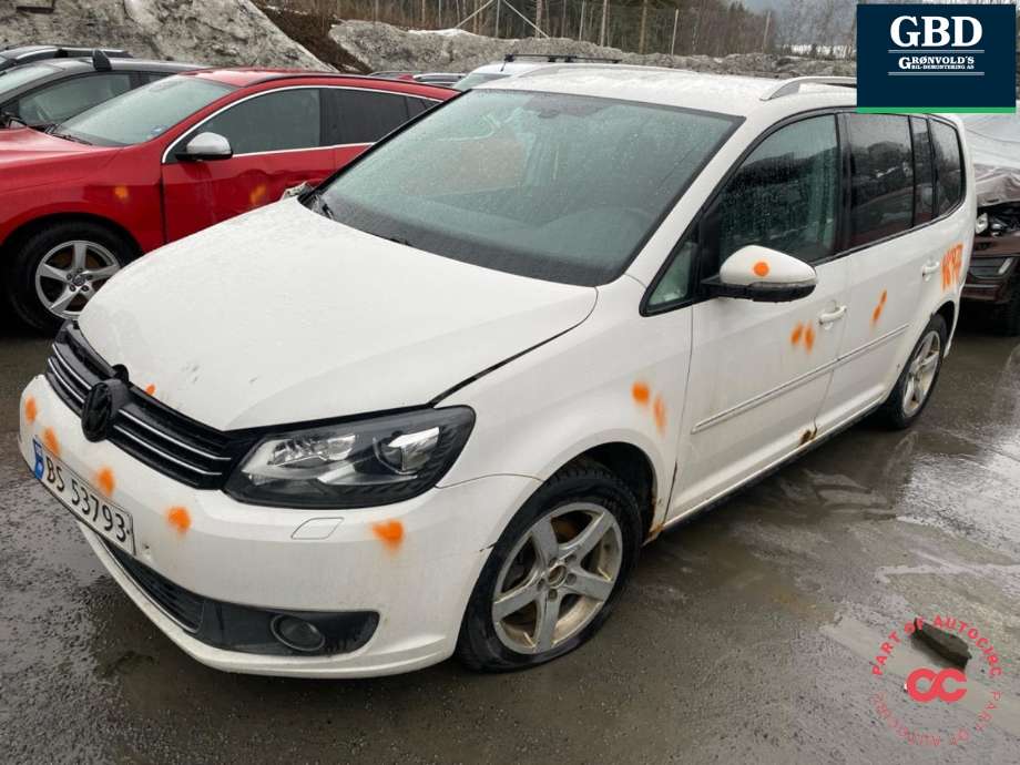 VW Touran, 2010-2015 (Type I, Fase 3)  delebil , Motorkode: CAYC, Girkassekode: NQE