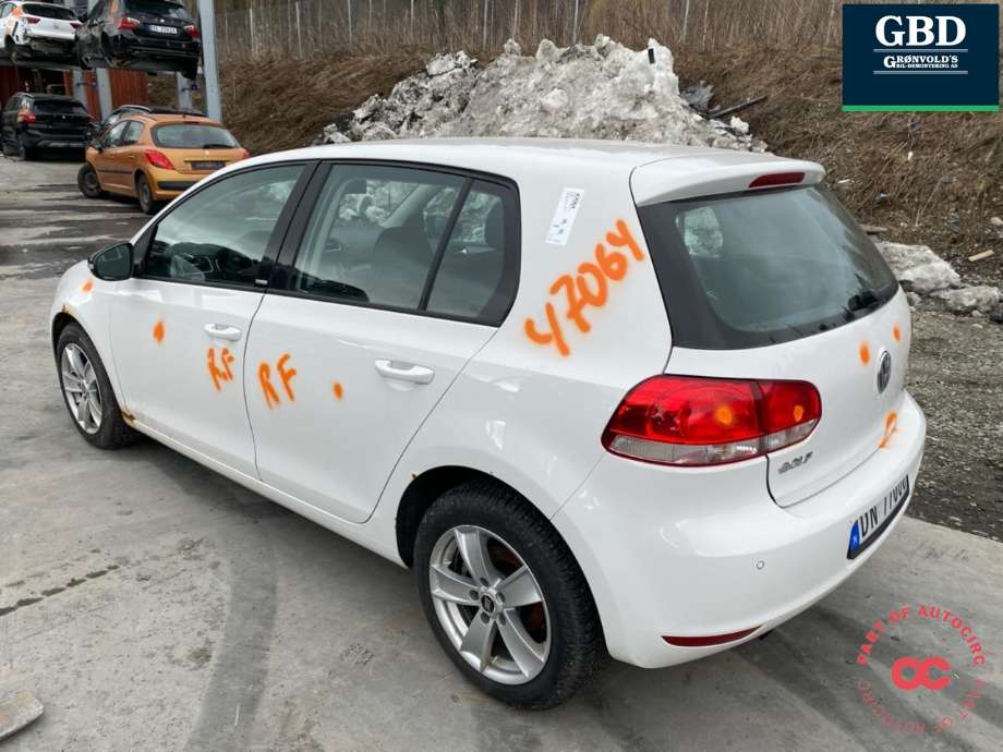 VW Golf VI 2008-2012 , Motorkode: CAYC, Girkassekode: LUB