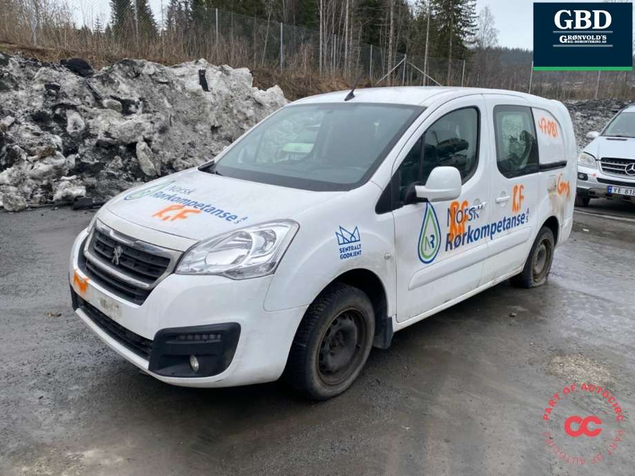 Peugeot Partner 2015-2019 (Type II, Fase 2) , Motorkode: BHY, Girkassekode: 16 122 418 80