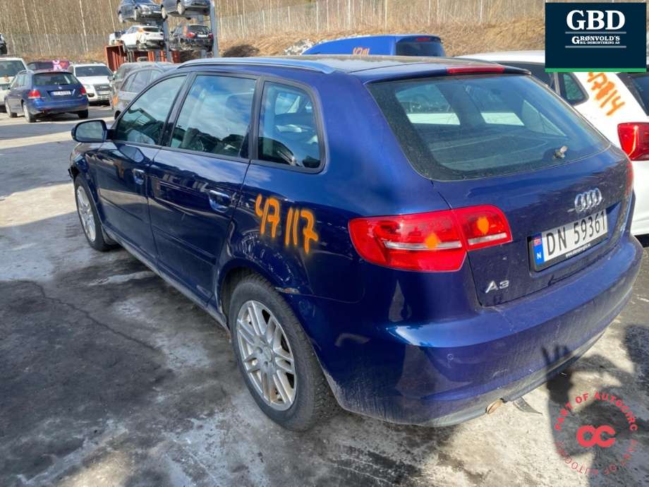 Audi A3 2009-2012 (Type II, Fase 2) , Motorkode: CAYC, Girkassekode: LUB