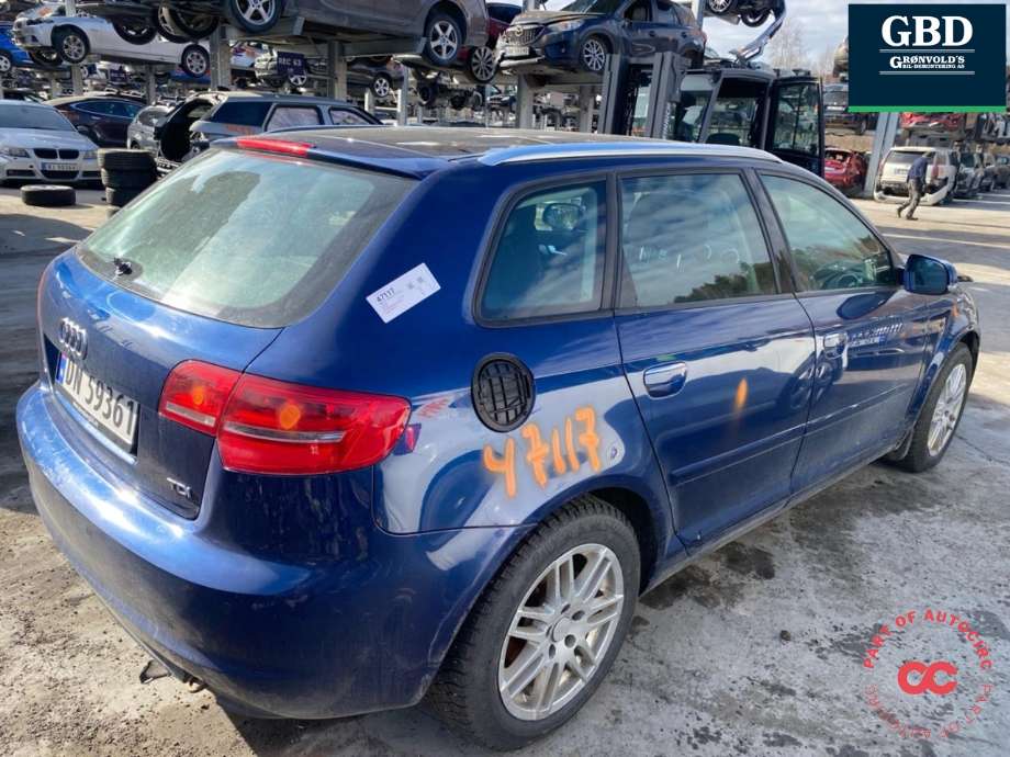Audi A3 2009-2012 (Type II, Fase 2) , Motorkode: CAYC, Girkassekode: LUB