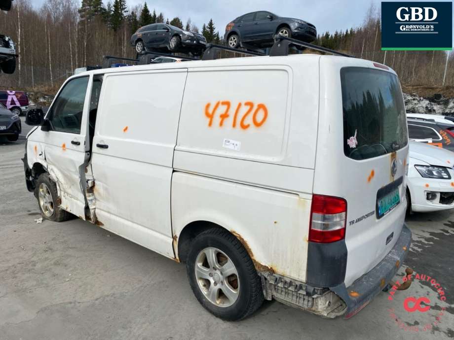 VW Transporter / Caravelle 2009-2015 (Fase 2) (T5) (T5), Motorkode: CAAC, Girkassekode: PAW