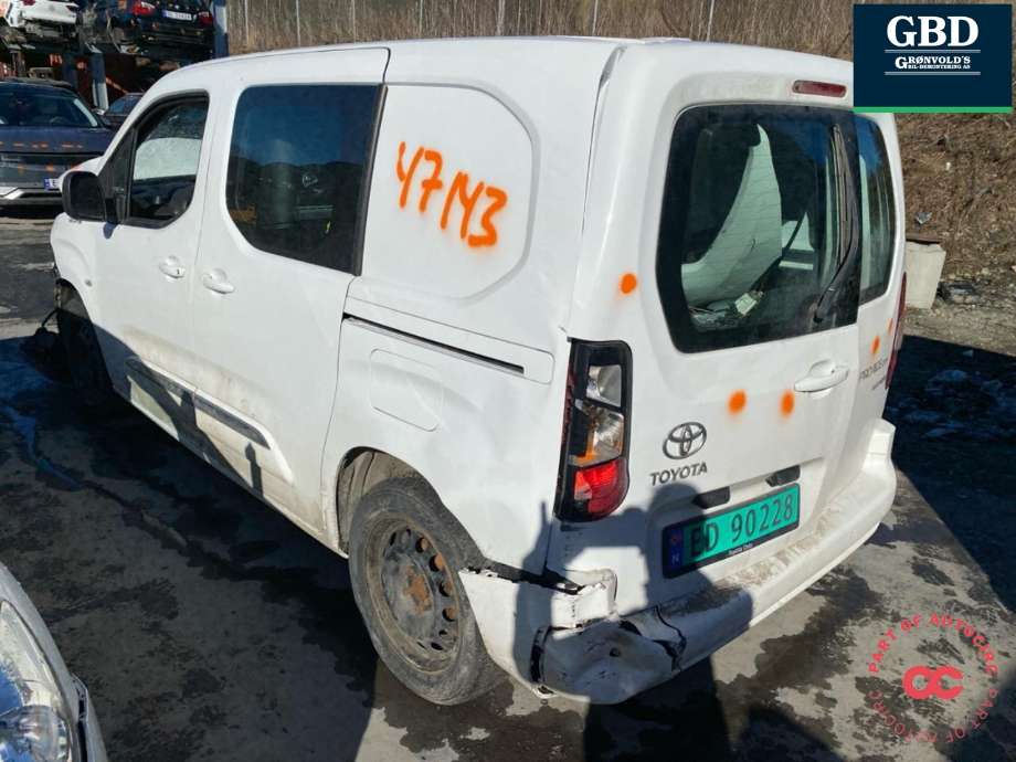 Toyota Proace City 2020-->> , Motorkode: ZKX, Girkassekode: 