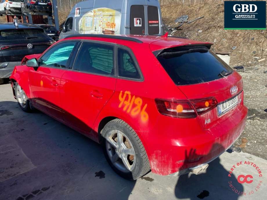 Audi A3, 2016-2020 (Type III, Fase 2)  delebil , Motorkode: DCYA, Girkassekode: PGS