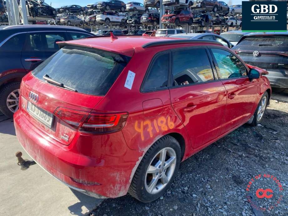 Audi A3 2016-2020 (Type III, Fase 2) delebil , Motorkode: DCYA, Girkassekode: PGS