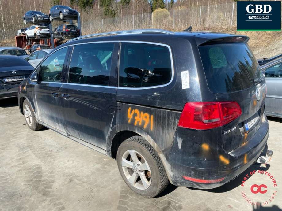 VW Sharan 2010-->> (Type II) , Motorkode: CFFB, Girkassekode: NJQ
