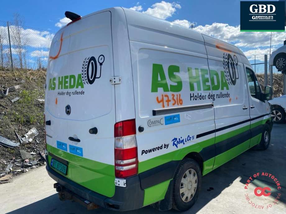 Mercedes Sprinter 2013-2018 (Fase 2) (906) (906), Motorkode: OM651.955, Girkassekode: A 222 250 04 02