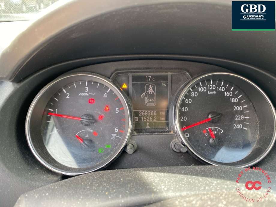 Nissan Qashqai 2010-2014 (Type I, Fase 2) delebil , Motorkode: R9M, Girkassekode: 32010BB65E