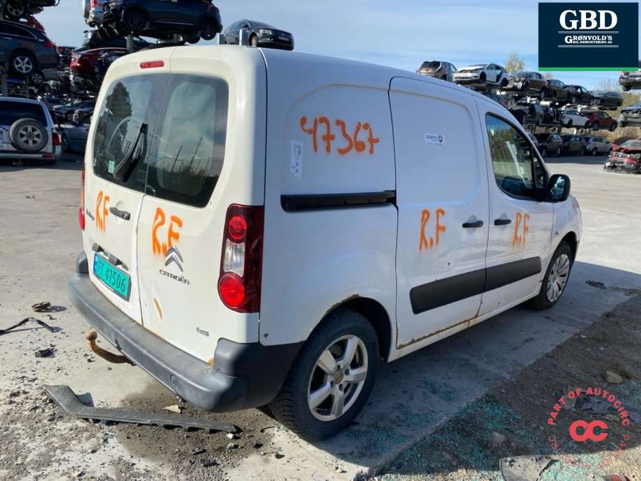 Citroën Berlingo 2008-2015 (Type II, Fase 1) , Motorkode: 9HF| 9H06, Girkassekode: 2231 T1