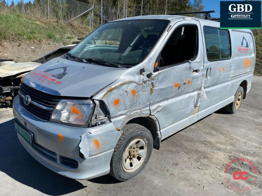 Toyota Hiace 2007-2012 (Fase 3) , Motorkode: 2KD-FTV, Girkassekode: 3303026A61