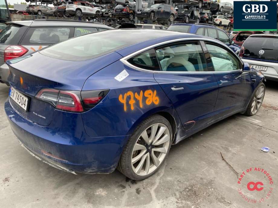Tesla Model 3 2018-2023 (Fase 1) , Motorkode: 3D3|3D5, Girkassekode: 