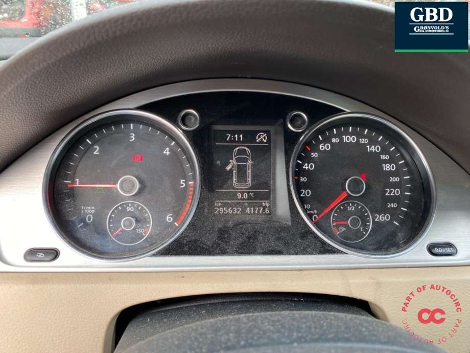 VW Passat 2011-2015 (B7) (B7), Motorkode: CFFB, Girkassekode: NLP