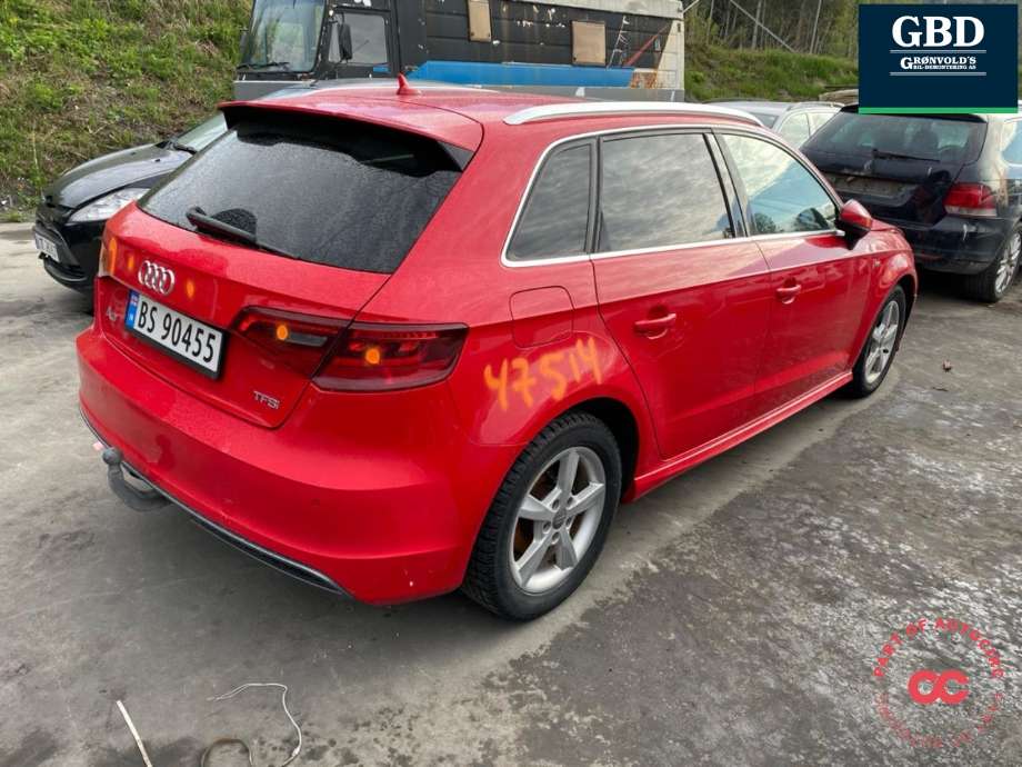 Audi A3 2012-2016 (Type III, Fase 1) , Motorkode: CJZA, Girkassekode: PYT
