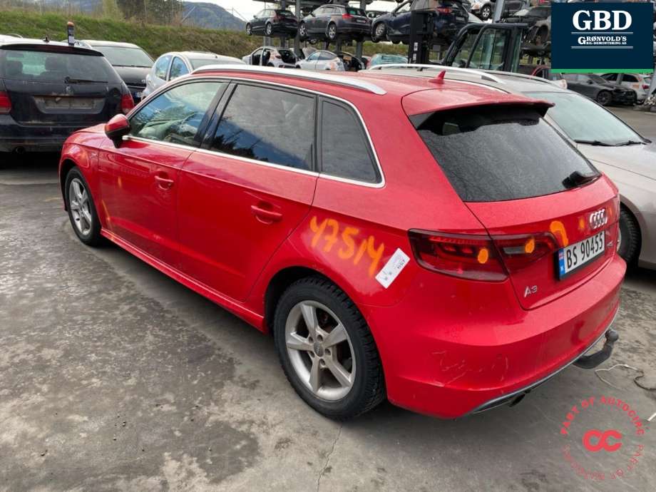 Audi A3 2012-2016 (Type III, Fase 1) , Motorkode: CJZA, Girkassekode: PYT