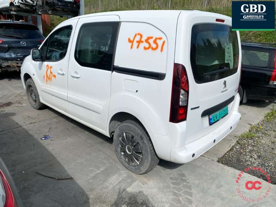 Peugeot Partner 2015-2019 (Type II, Fase 2) , Motorkode: ZKY, Girkassekode: 