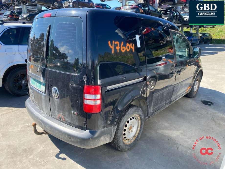 VW Caddy 2010-2015 (Type III, Fase 2) delebil , Motorkode: CAYD, Girkassekode: LZY