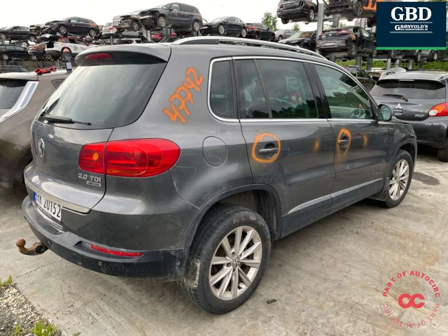 VW Tiguan 2011-2016 (Type I, Fase 2) , Motorkode: CFFB, Girkassekode: NYD
