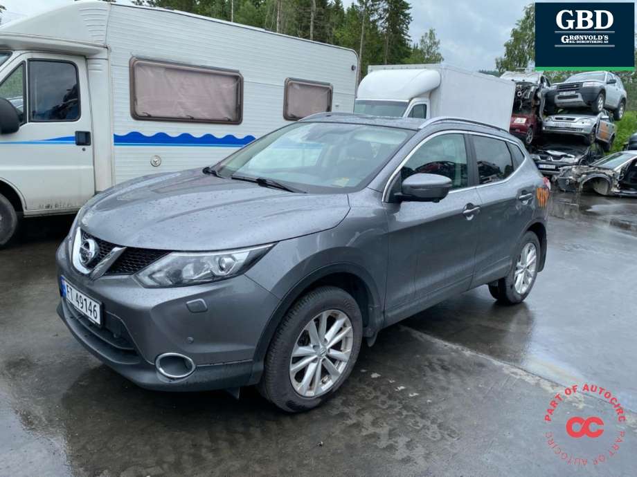 Nissan Qashqai, 2014-2021 (Type II)  delebil , Motorkode: HRA2DDT, Girkassekode: 320104EA0C