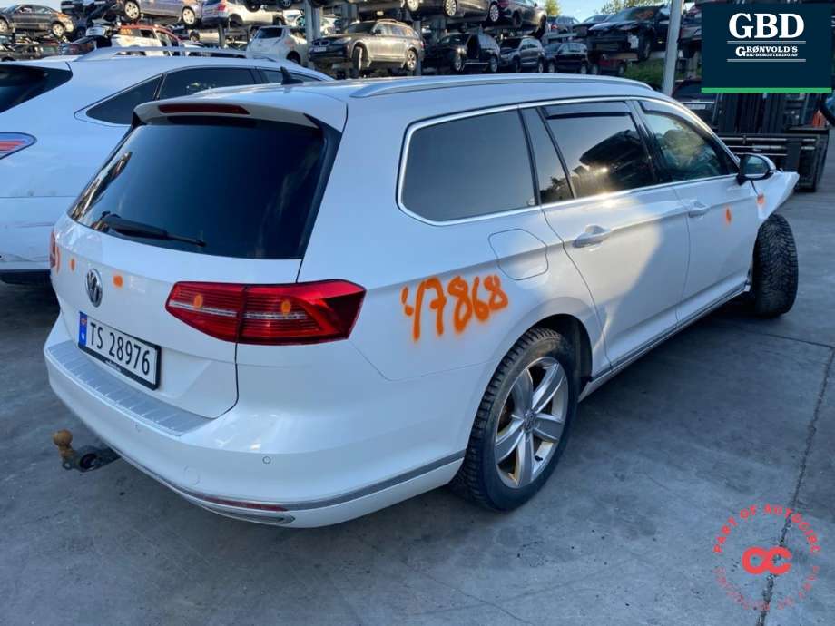 VW Passat 2015-2019 (Fase 1) (B8) (B8), Motorkode: CUKC, Girkassekode: SCB