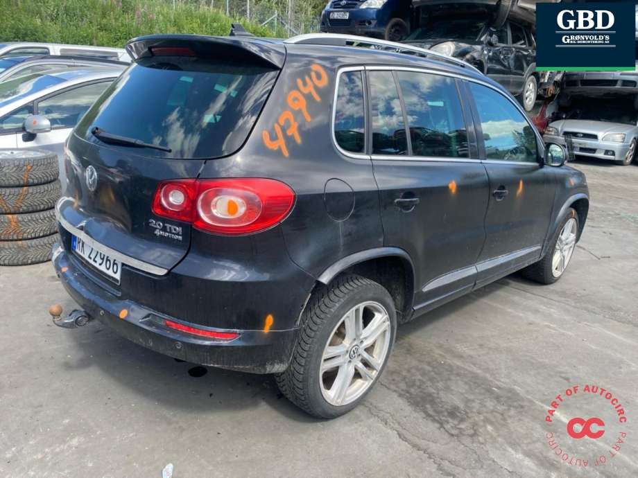 VW Tiguan 2007-2011 (Type I, Fase 1) , Motorkode: CFFB, Girkassekode: LWS